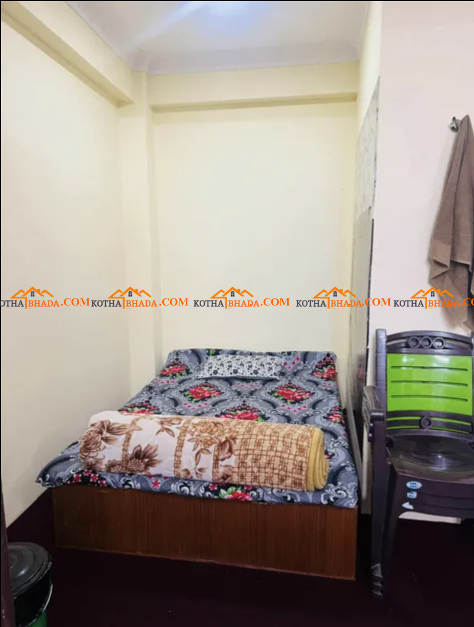 Fully furnished single room with attached bathroom and private balcony available for Short or Long term stay in Raniban